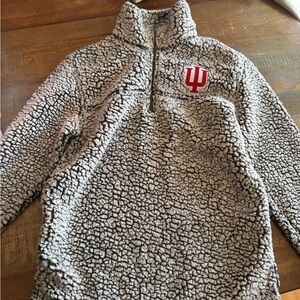 boxercraft Gray Sherpa-Lined Hoodie with Black Label